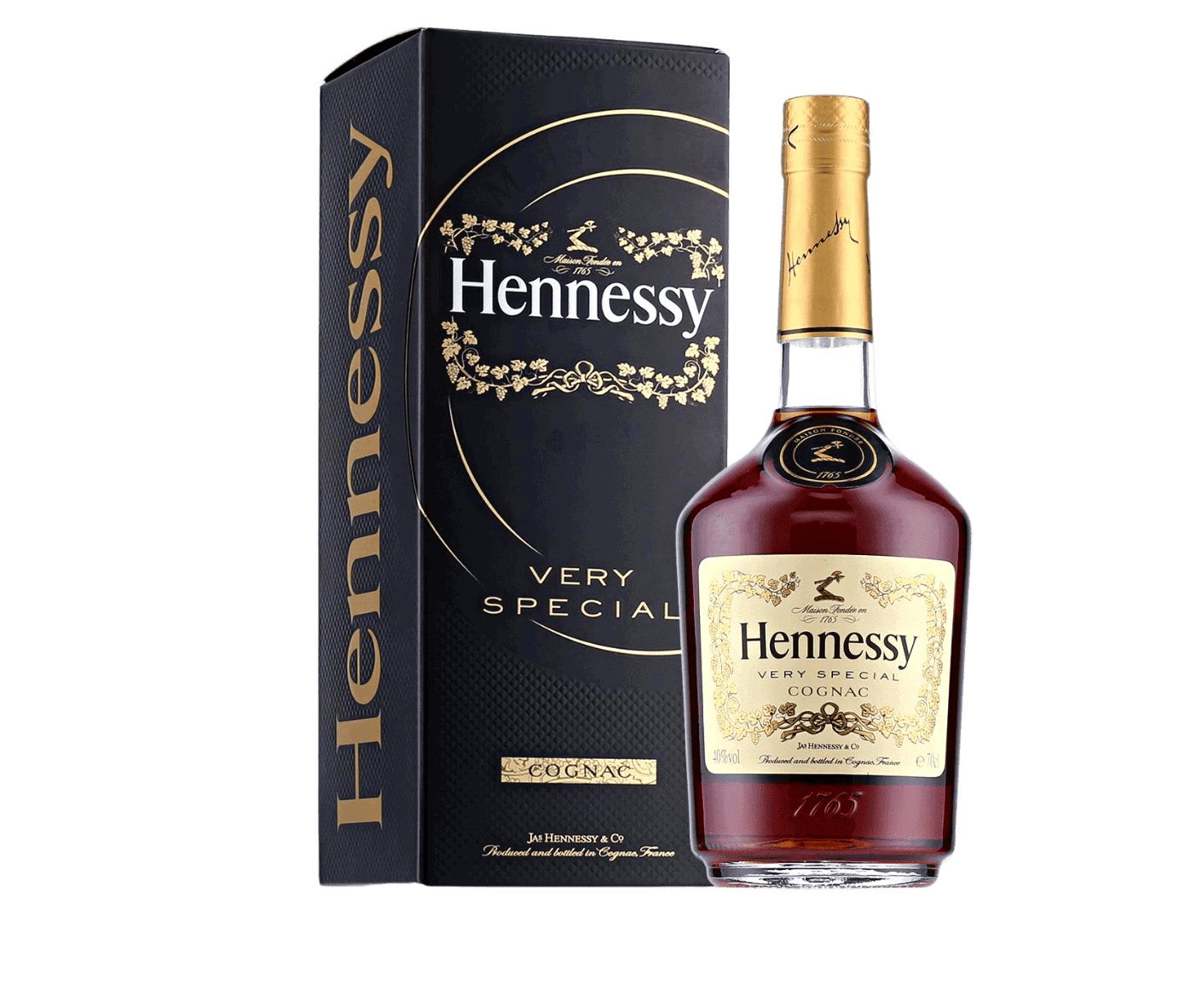 Hennessy Very Special Cognac 40% Vol. 0,7l +GB - GOLDEN RAIN