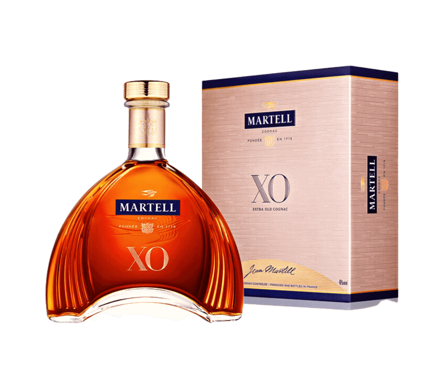 Sonderangebot für Originalprodukte Martell XO Extra Old Cognac 40% - RAIN in GOLDEN 0,7l Giftbox Vol
